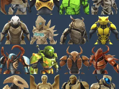 Mythic Mech Guardian 3D print model