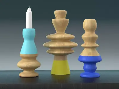 Candle Holders 3D model
