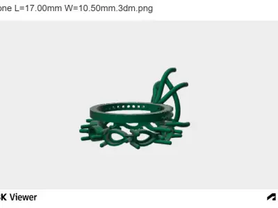 Pear Cut Diamond Solitaire with Eternity Diamond Band 3D print model