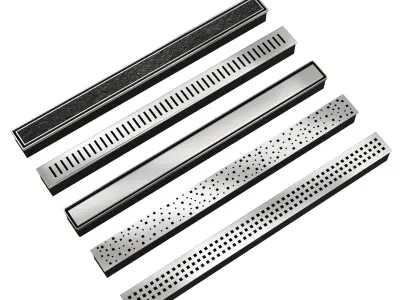 Shower Traps Kit 3D model