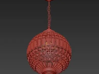 ZENZA Filisky Bol Silver Pendant Light 3D model