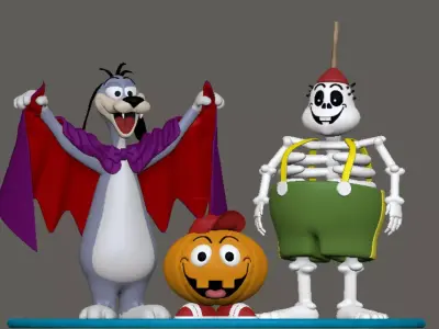 Dingbat and the Creeps vampire dog 3D print model