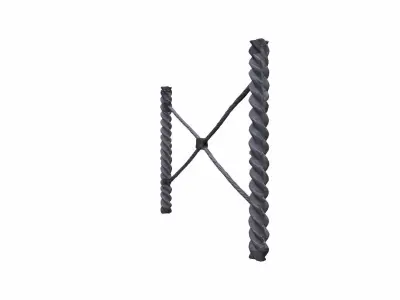  Cable Barrier Service For Public Place 3d High Render 3D model