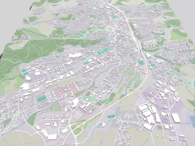 Cityscape Coburg Germany 3D model