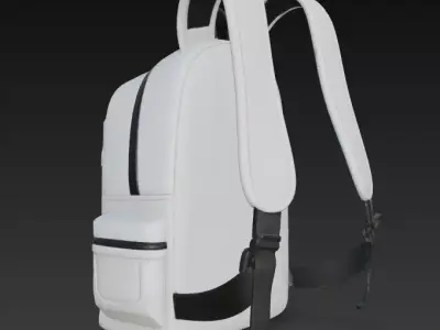 Futuristic Sci-fi Bagpack Low-poly 3D model