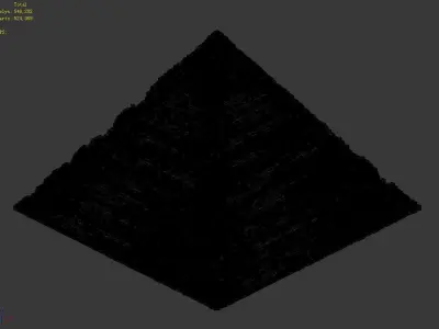 Giza - Three Pyramids 01 3D model