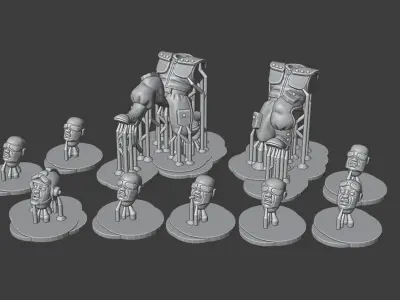 Hive-City Guard Heavy Weapons Squad 3D print model