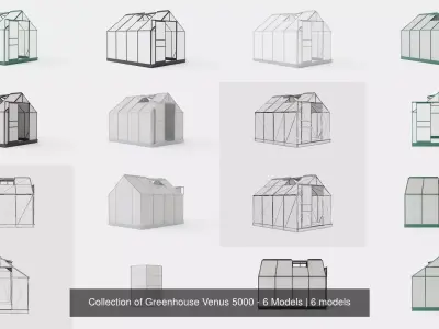 Collection of Greenhouse Venus 5000 - 6 Models 3D Model Pack