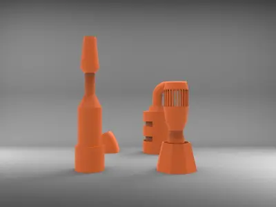 scifi kitbash project 1 3D print model