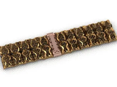 wristband men design 36 piece drawings wristbands  wristbands 3D print model