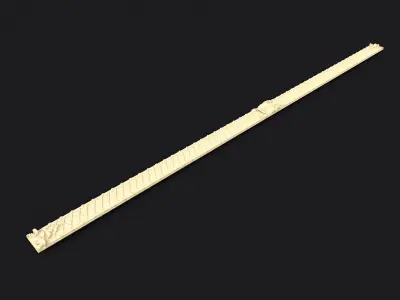 dekor gold ruler 3D model