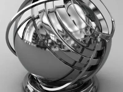 VRAY SHADER---METAL---Chromium Texture