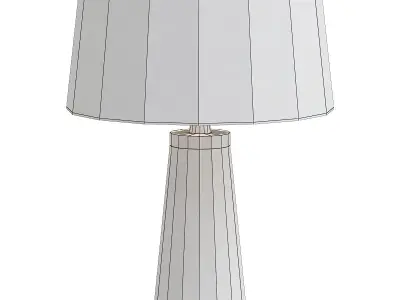 VOGUE table lamp with shade 3D model