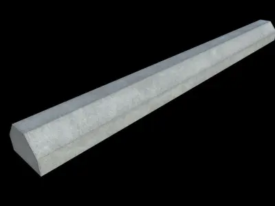 Barriers Bundle Low Poly PBR Concrete  Free low-poly 3D model