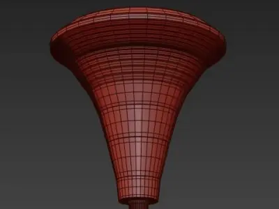 MID CENTURY CHANDELIER BY MAISON LUNEL 3D model