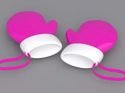 christmas hand gloves Collection  3D Model Pack