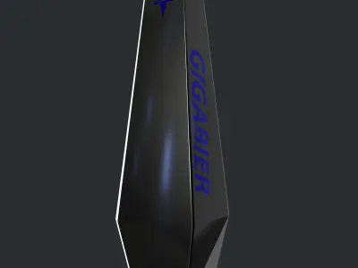 Tesla Gigabier Low-poly 3D model