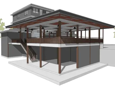 Old building renovation 3D model