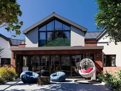 Sketchup vray RENDER SCENE  Low-poly 3D model