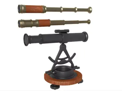 Telescopes Collection 3D model