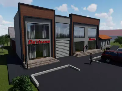 Modern Market 3D model