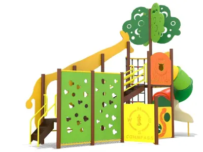 Jungle Playground Low-poly 3D model