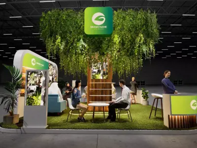 3D Exhibition Stand Booth Design 6x6m 3D model