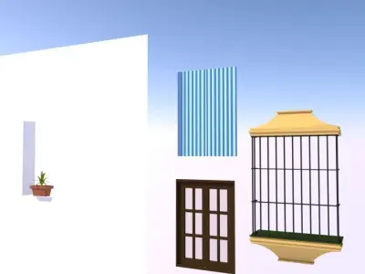 Typical spanish window 3D model
