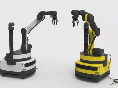 Industrial Robot arm  3D model
