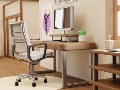 Apartment isometric interior 3D model