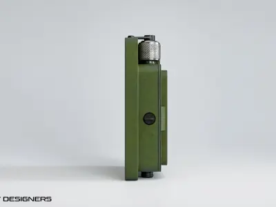 Army Speaker Gadget Low Poly PBR 3D Model Low-poly 3D model