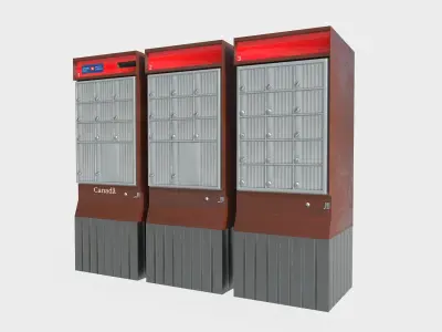 mailbox Canada 05 Low-poly 3D model