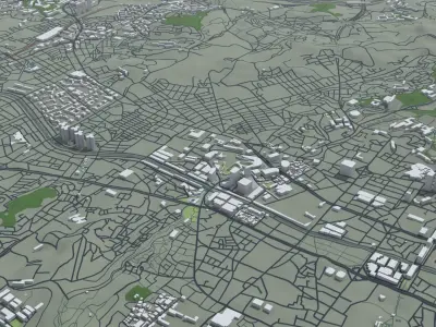 Seoul South Korea 3D model