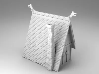 House on the swamp 3D print model