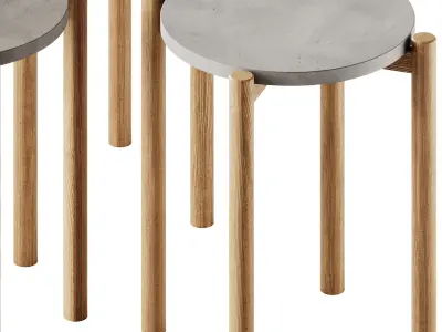 LODGE High Side Table by Atmosphera 3D model