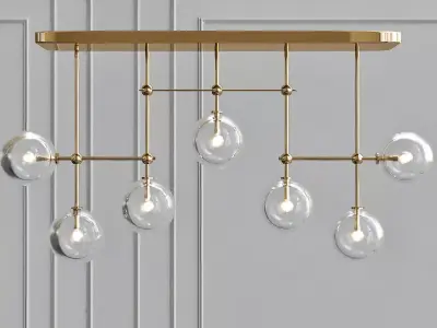 Glass Globe Mobile Chandelier Collection RH 3D model purchase