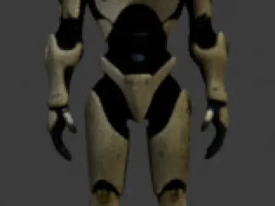 humanoid robot 3D model