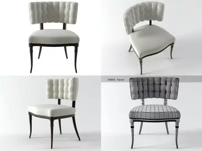 Hollywood Klismos Chair 3D model