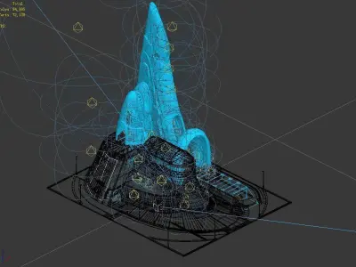 Future World - Robot Factory 03 3D model