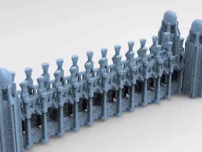 Ancient Stone bridge 5 low poly 3 3D model