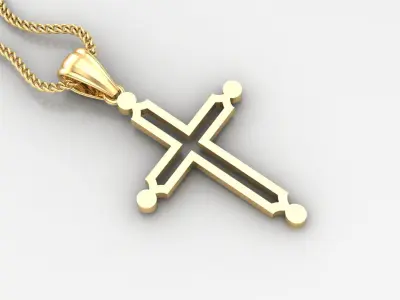 Cross Light Gold 4CP036 3DM STL 3D print model