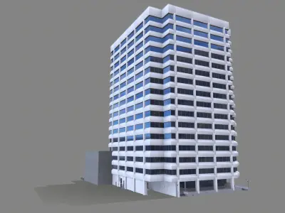 221 Main Street Building San Francisco Low-poly 3D model