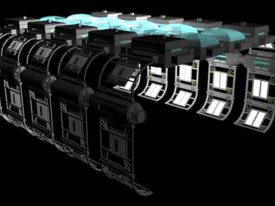 Starship Drydock 3D model