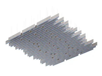 Warp Acoustic Ceiling Baffle 3D model