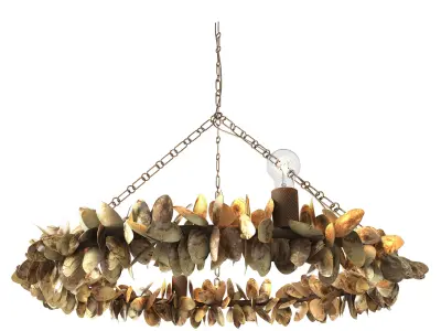 Siena chandelier by Palecek 3D model