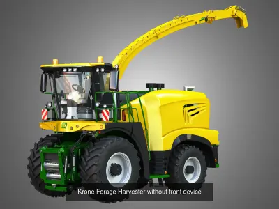 Combine Harvesters  4 in 1 3D Model Pack