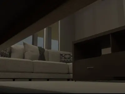 4 Bedroom Base Single Floor House 3D model