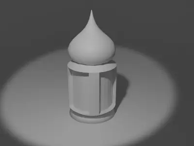 ISLAMIC LAMP PINK COLOR 3D model