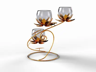 Lotus T- Lite Holder 3D model