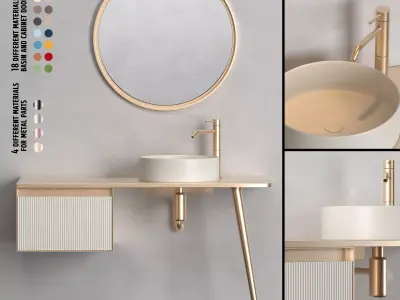 Artelinea T-60 120 Bathroom Furniture 3D model